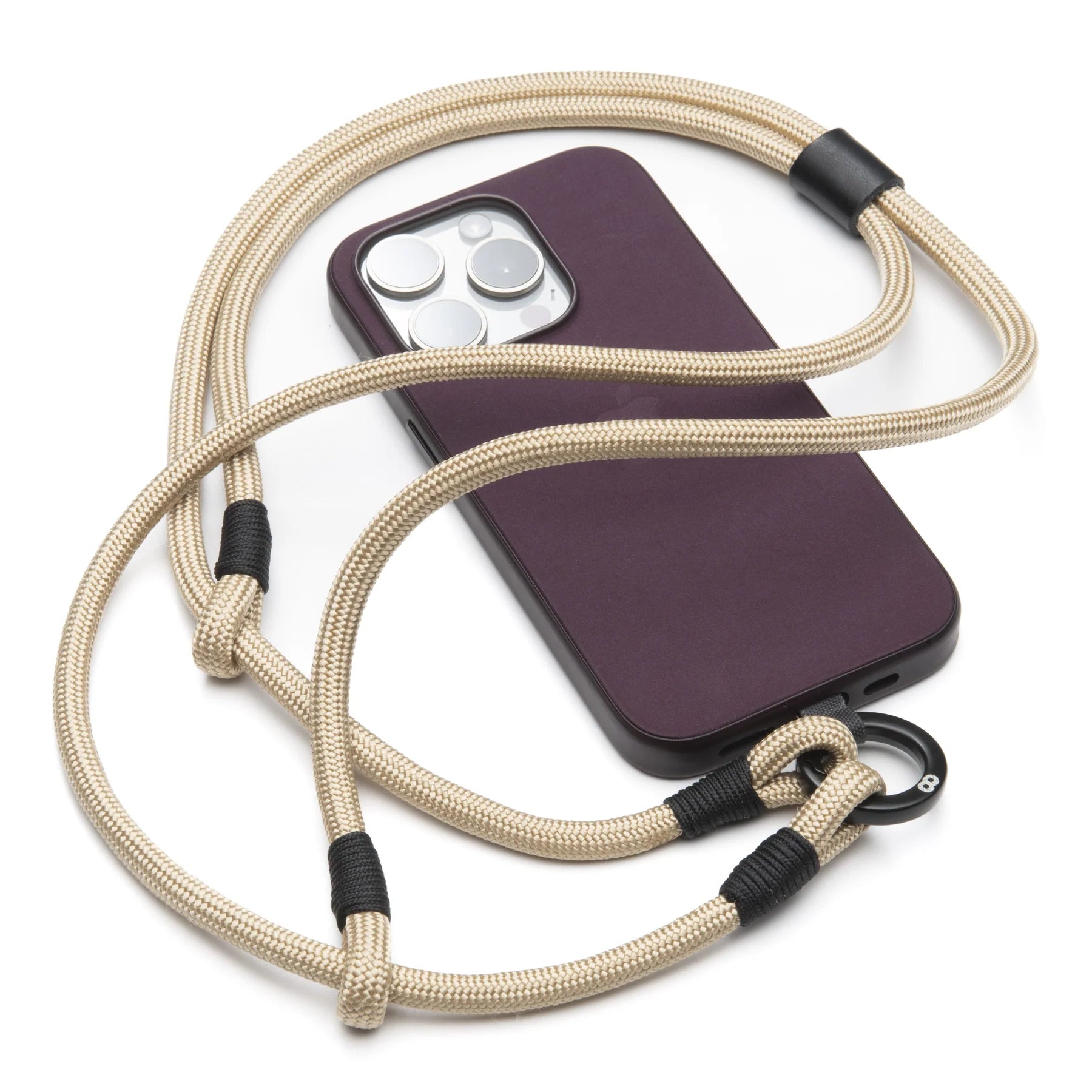 Smartphone Strap with patch - Sand